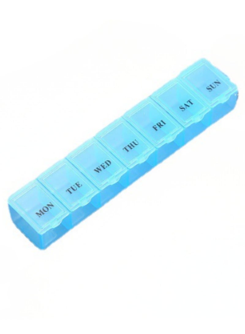 Pill Organizer Medicine Storage Box - Blue Color - Image 1